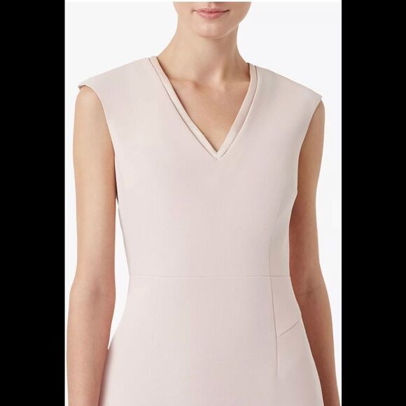 Hobbs Frida V-neck Shift Dress Pastel Pale Pink Sz 10 NWOT - Picture 4 of 17
